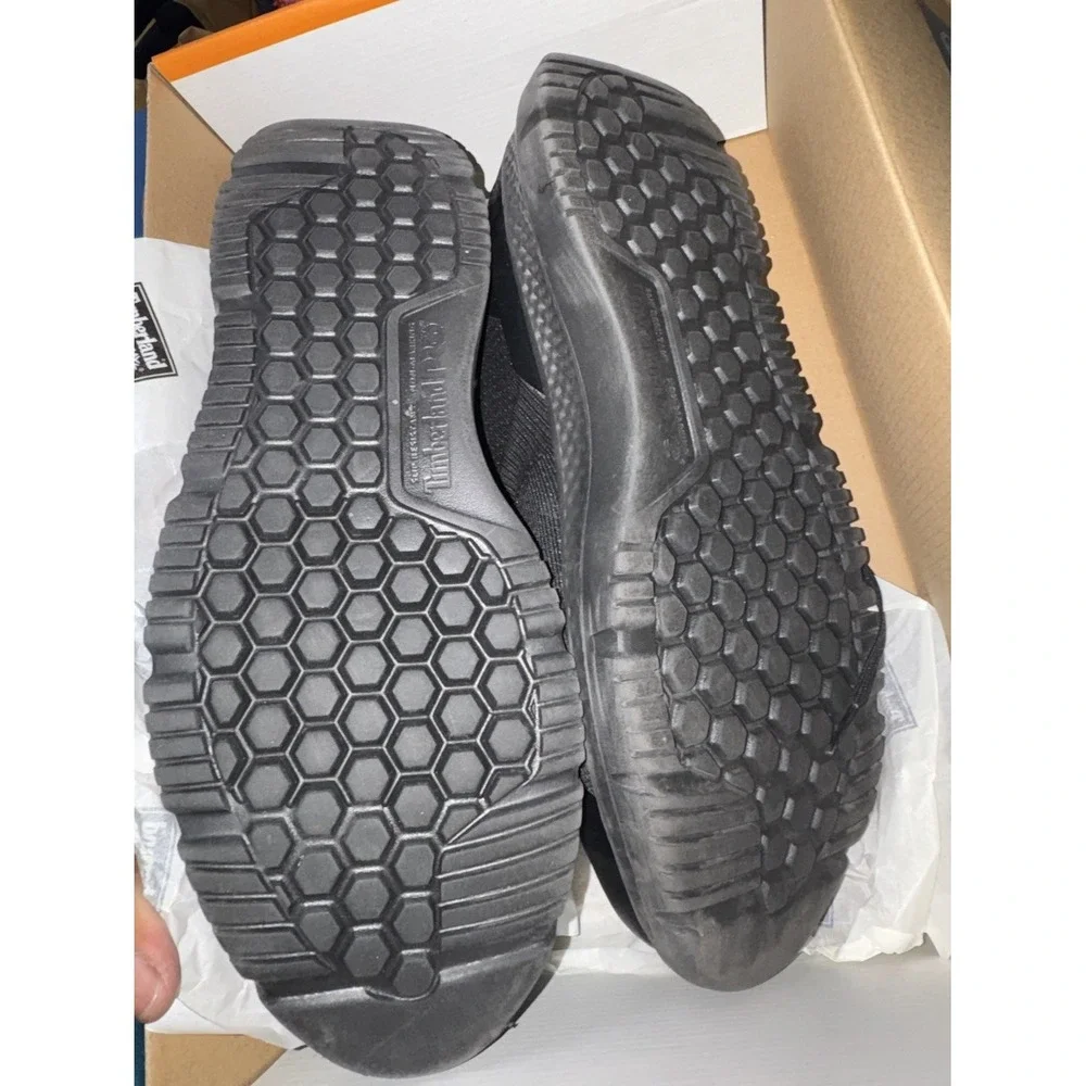 Timberland Pro Setra Mens Size 10.5 Triple Black Composite Toe Safety Work Shoes